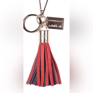 Pom Pom London Edinburgh Collectible Leather Tassel Keychain